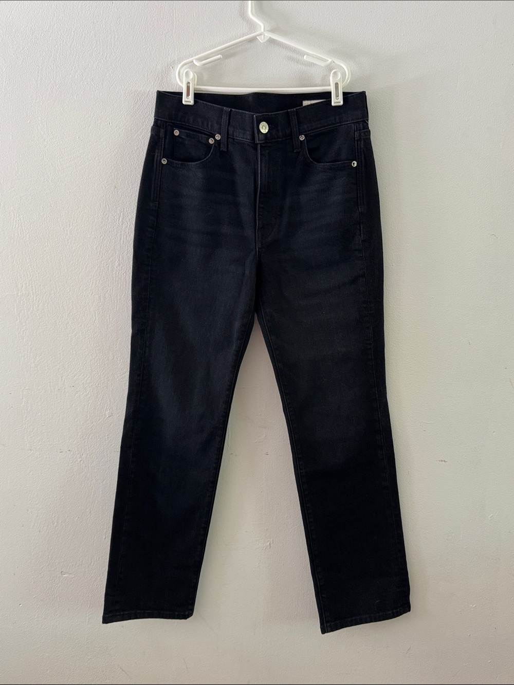 AYR Dark Navy Straight Leg High-Rise Jeans Sz 28